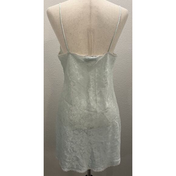 Vintage 1980's Val Mode Negligée Baby Blue with White Lace Vintage Size M - Picture 6 of 10